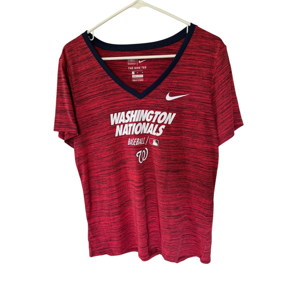 Nike MLB Authentic Washington Nationals Dri-Fit Short Sleeve Shirt Women's M